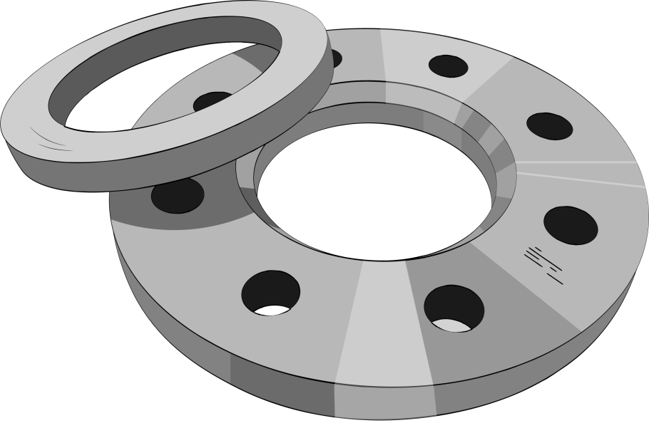 Фланец стальной Свободный на приварном кольце dn200