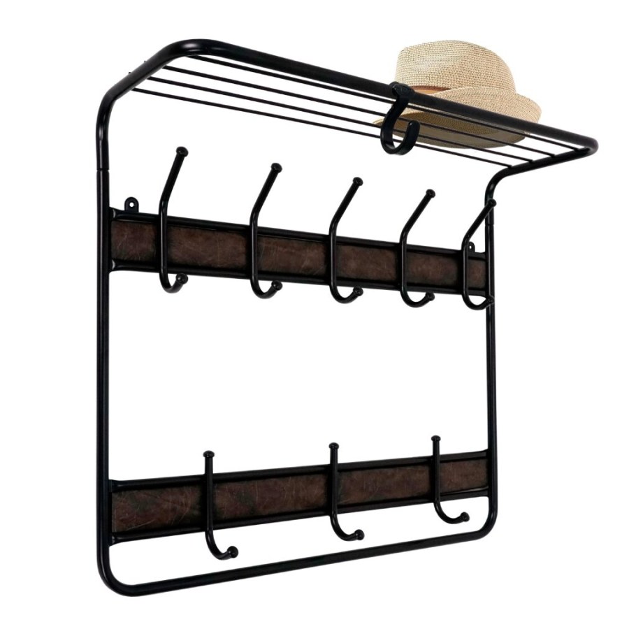 Вешалка ЗМИ настенная всп8 м 2-х ярусная 60см (медный антик)