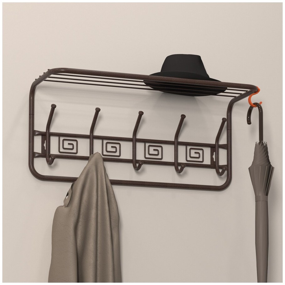 Вешалка с полкой Ажур 60