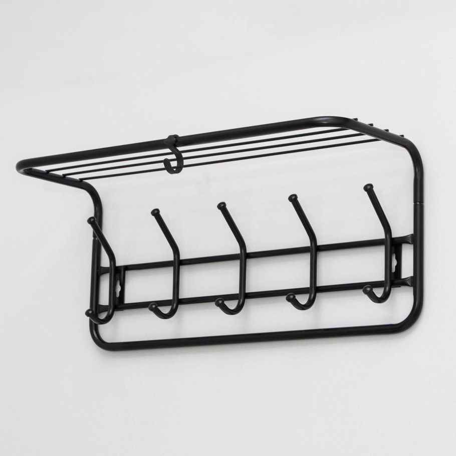 Вешалка ЗМИ 5 крючков черная