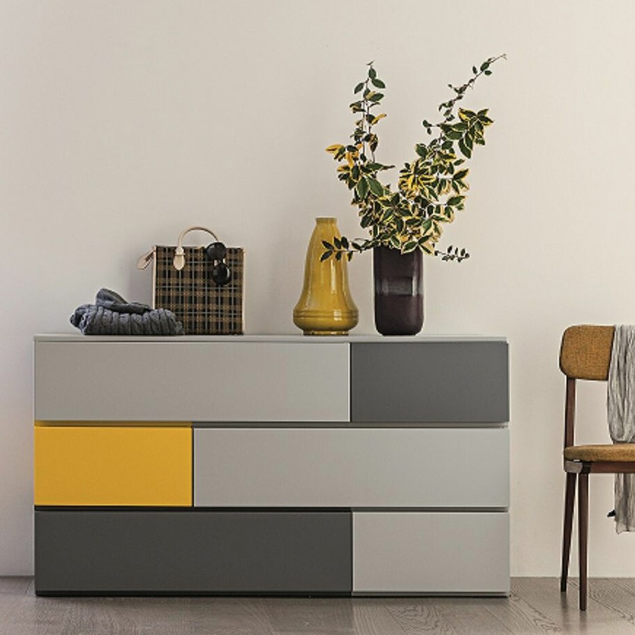 Комоды желтые дизайнерские