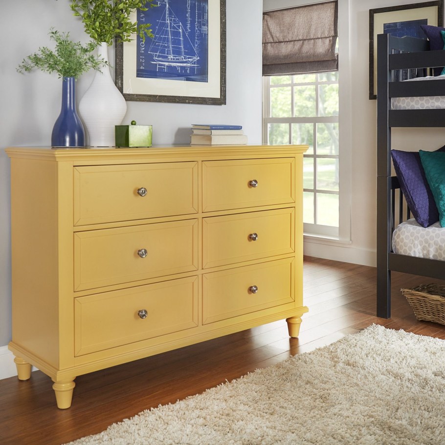 Желтый комод икеа