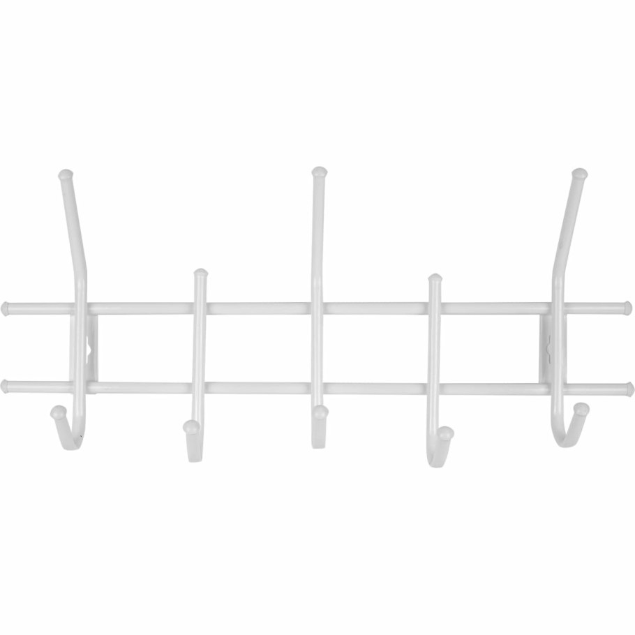 Вешалка настенная стандарт 5 крючков 11x26x55 см металл цвет медь/чёрный