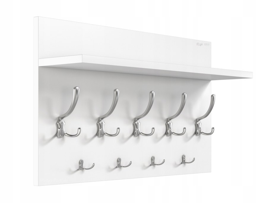 Вешалка настенная с141w белый/хром