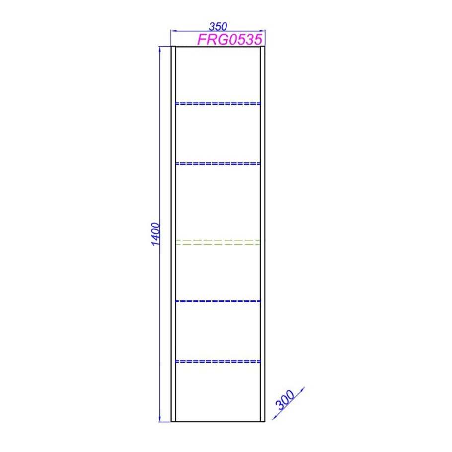 Шкаф-пенал Aqwella Fargo 35