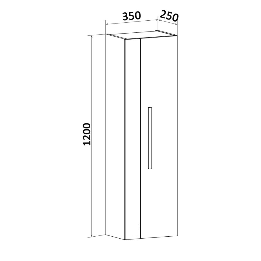 Тумба Runo вудлайн 80 подвесная
