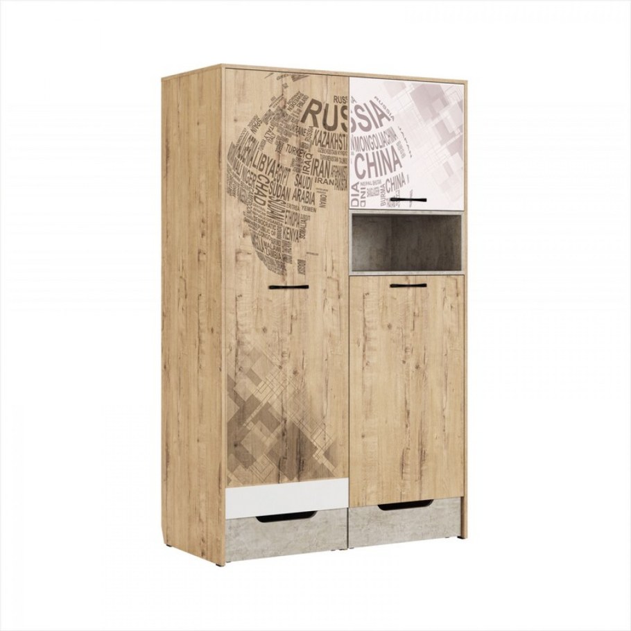 Дублин Роуз шкаф универсальный