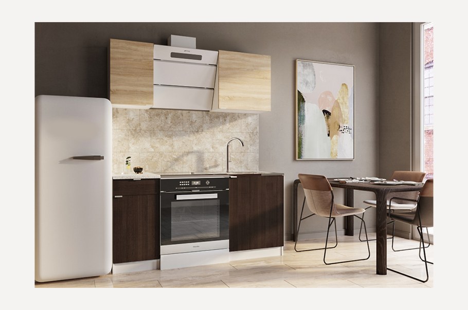 Кухонный гарнитур Мия-1 дуб сонома