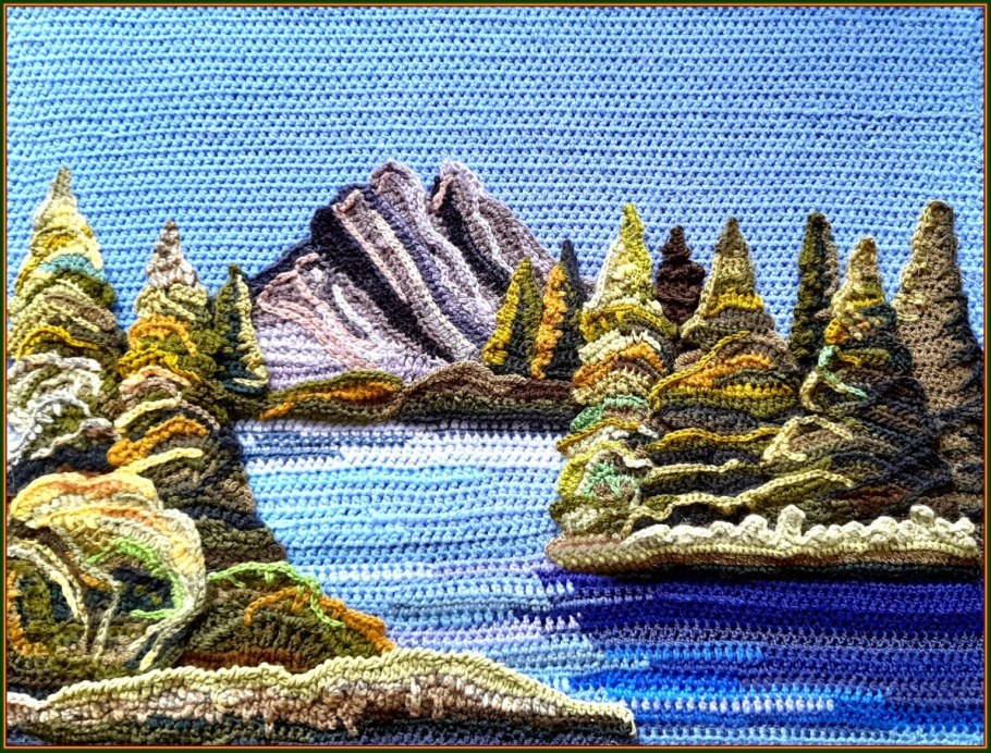 Вязаные картины крючком