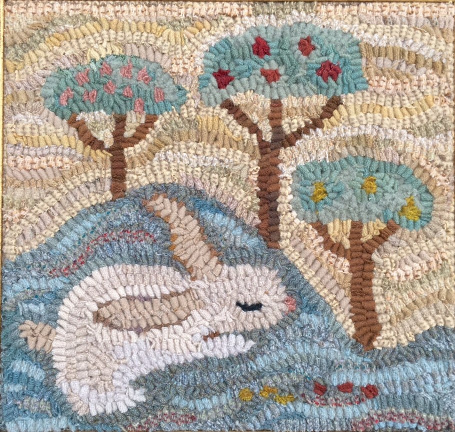 Гобелен в технике ковровой вышивки