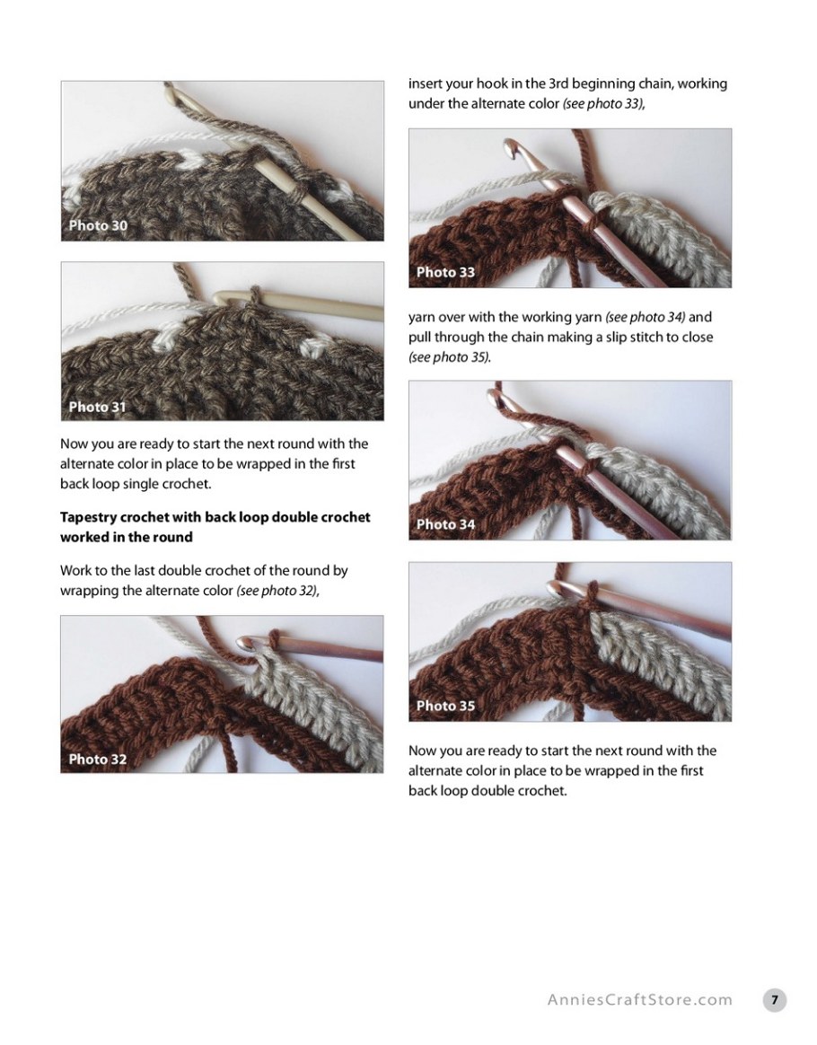 Вязание крючком в технике Тапестри