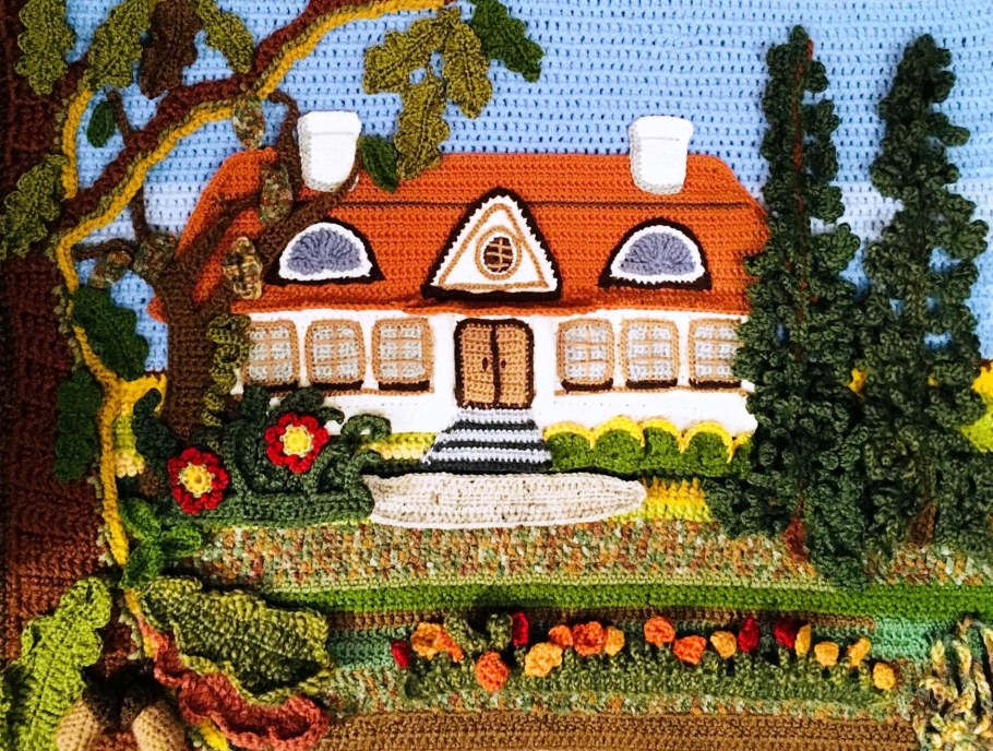 Вязаные картины крючком
