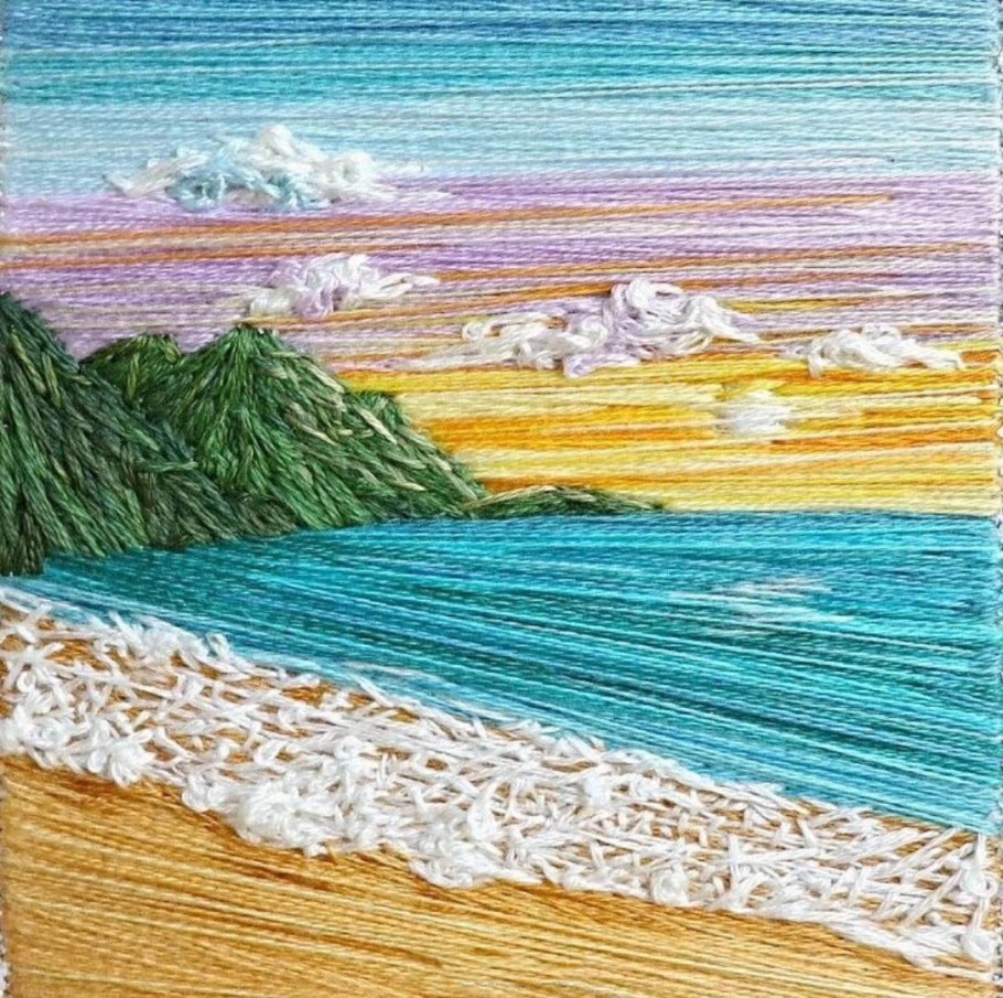 Пейзажи из ниток