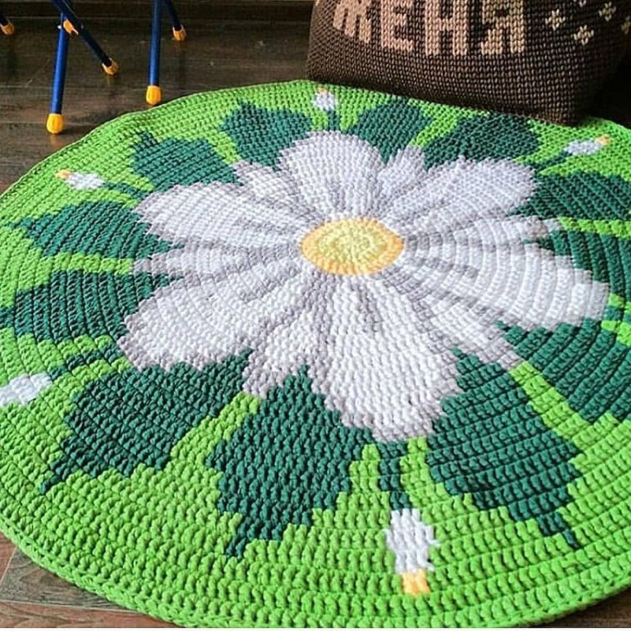 Вязание крючком ковриков