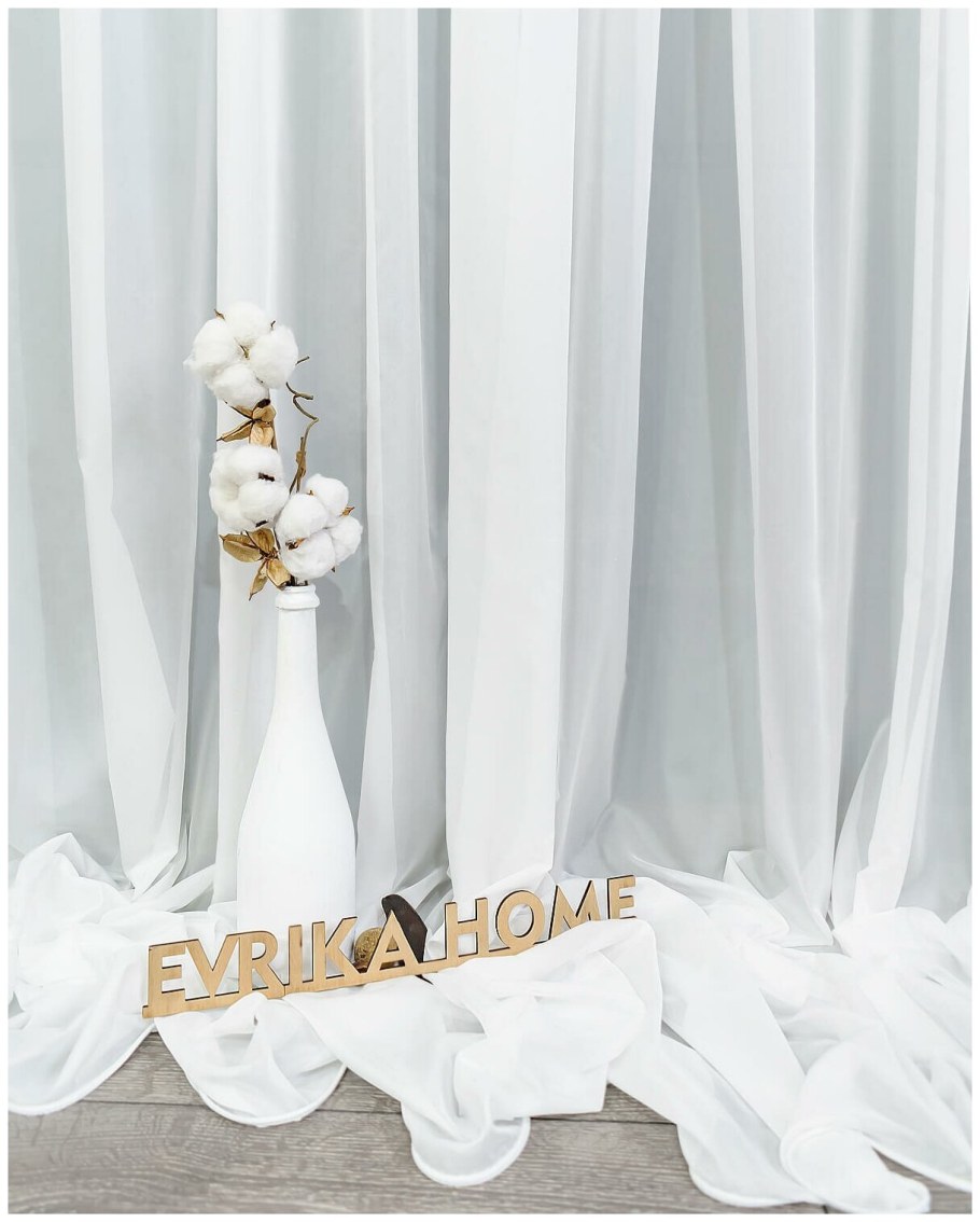 Тюль вуаль айвори