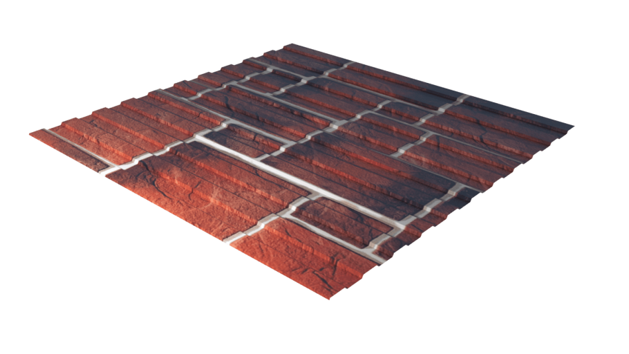 Лист плоский Ecosteel-01-золотой дуб-0.5