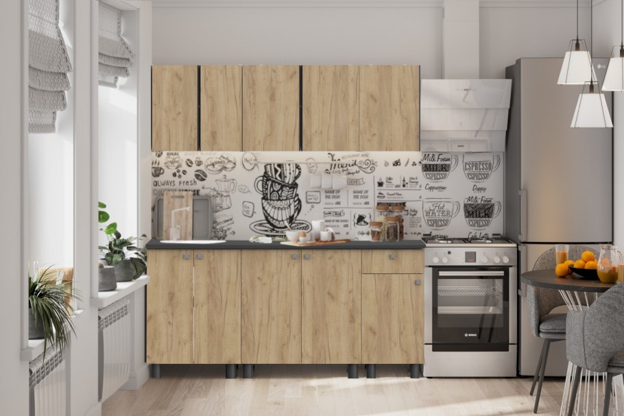 Кухня Монтана 2.0 венге дуб сонома