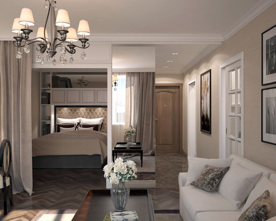 Однокомнатная квартира в стиле Неоклассика