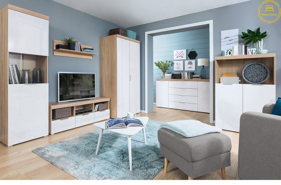 Гостиная Лукас сонома/белый