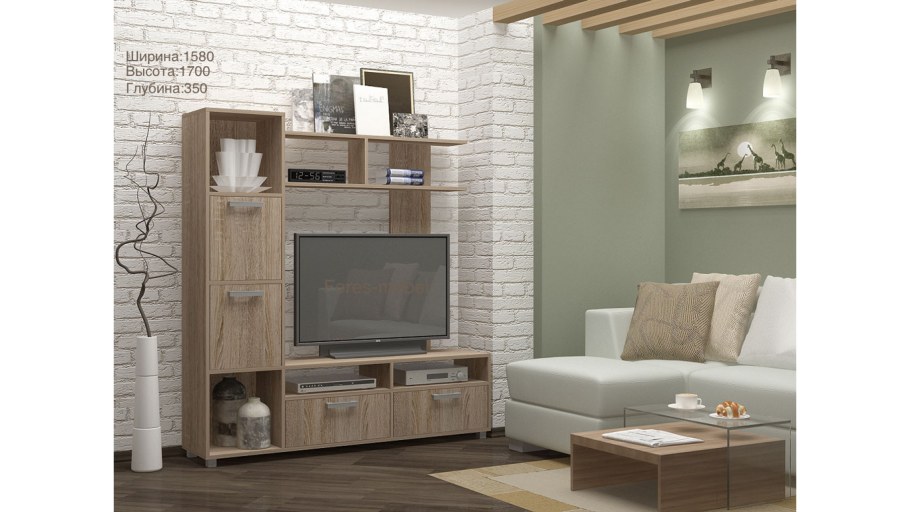 Гостиная Венеция дуб сонома