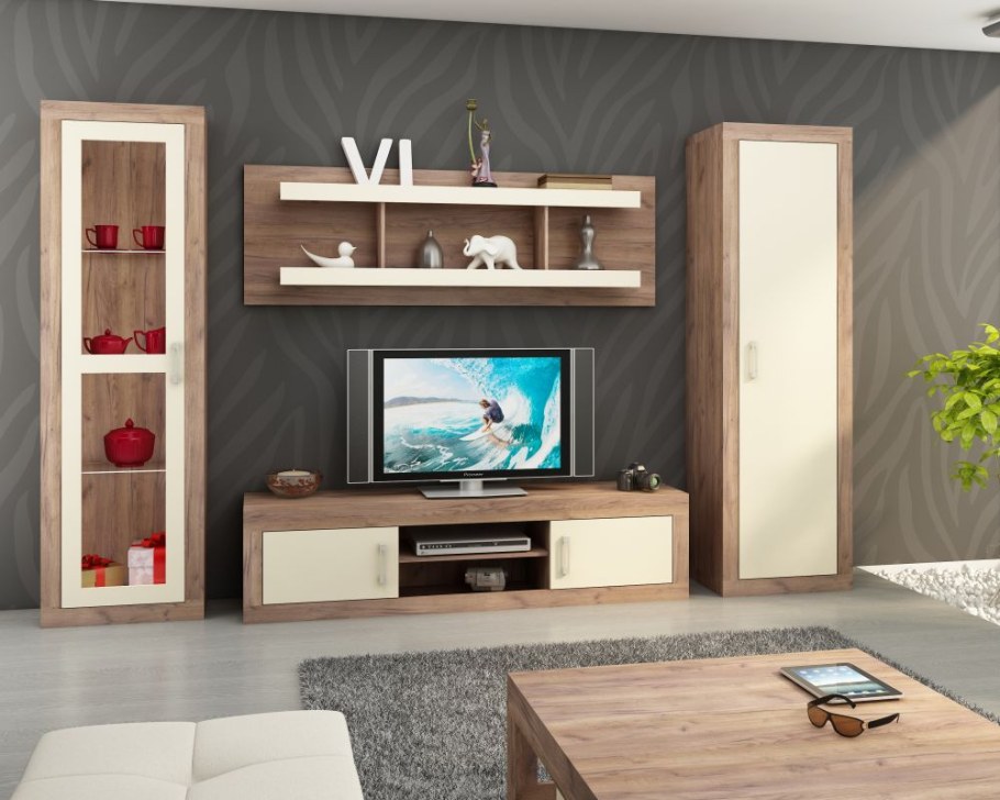 Гостиная Терра дуб сонома белый