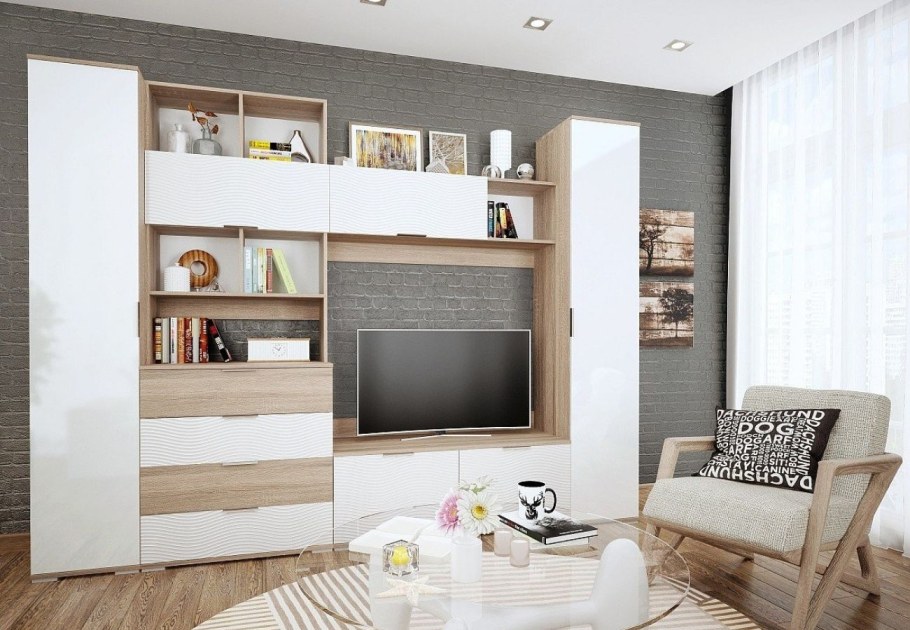 Гостиная Терра дуб сонома