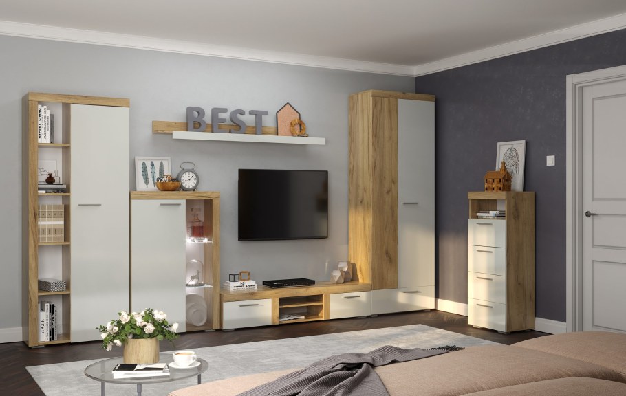 Гостиная Куба дуб сонома