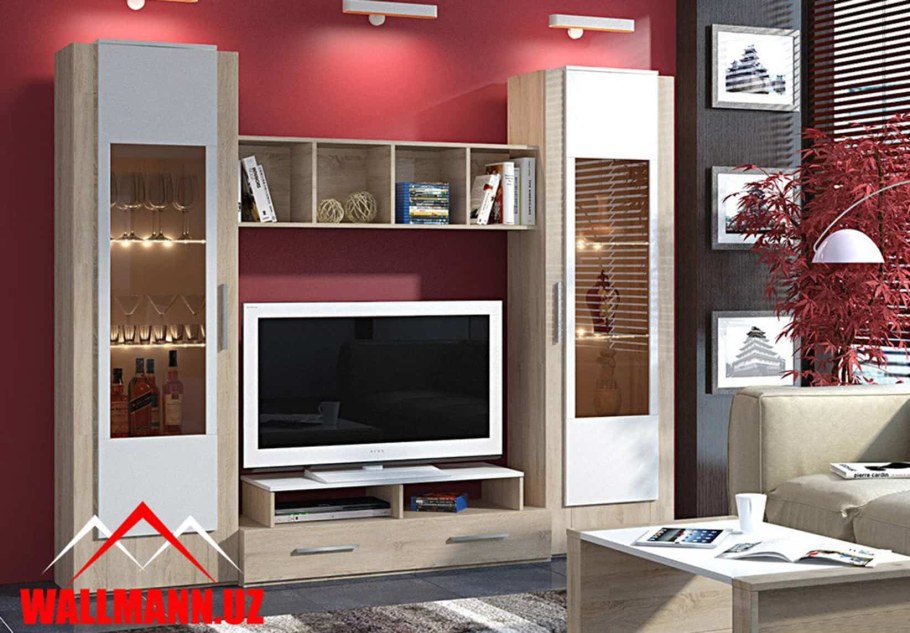 Стенка Монтана сонома, белый