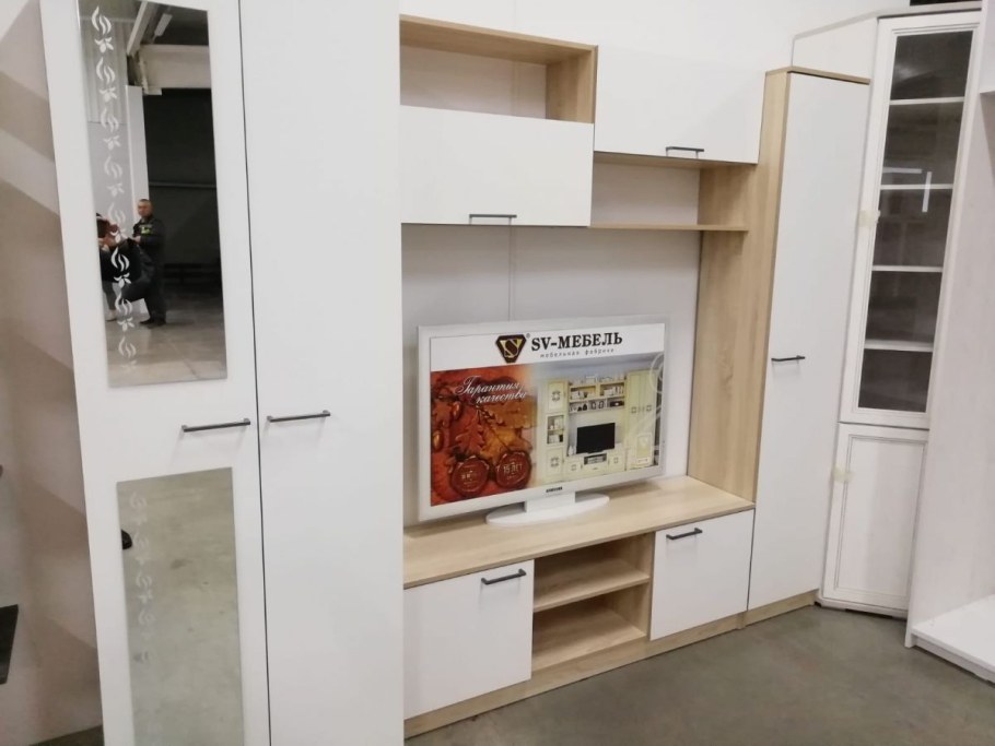 Гостиная МГС 3 исполнение 1 (дуб сонома/белый)