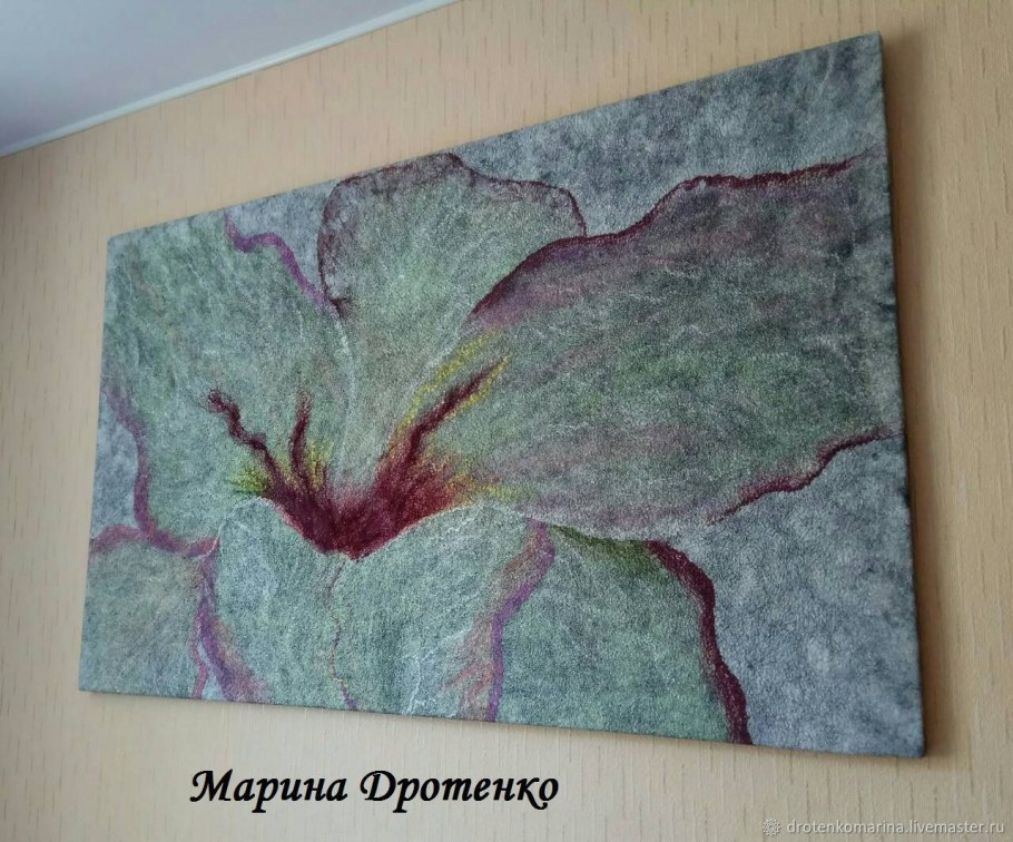 Интерьерное панно валяное