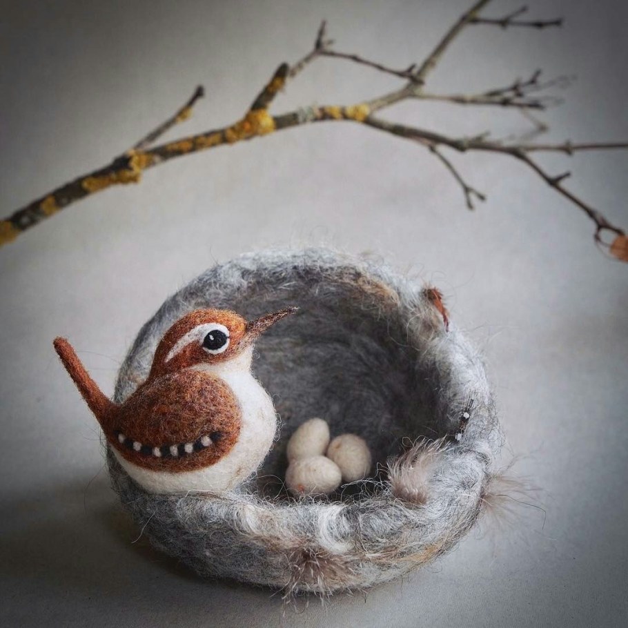 Мокрое валяние игрушки