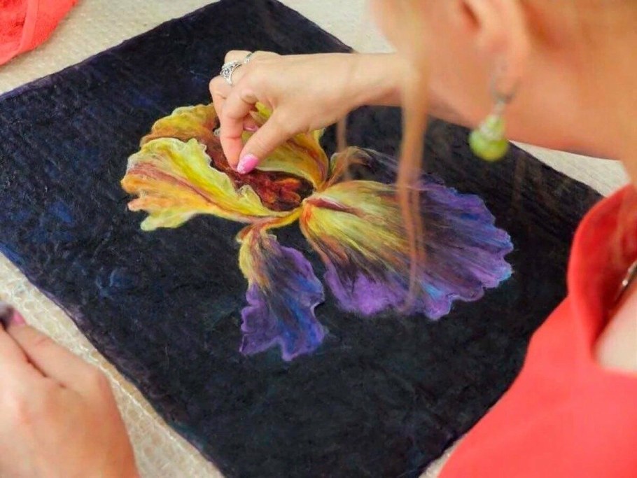 Мокрое валяние нунофелтинг