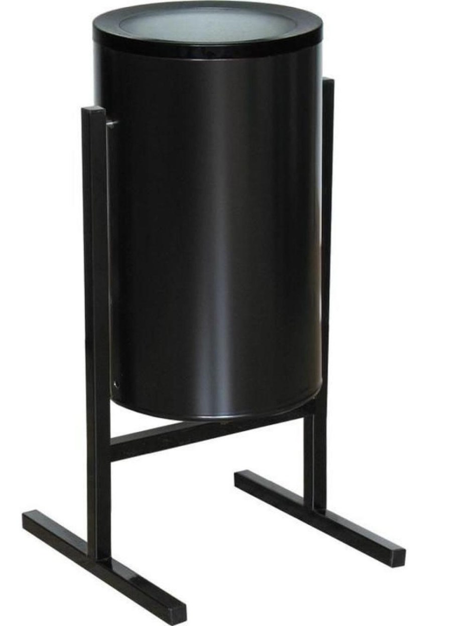 Урна металлическая уличная, 720х330х405 мм, 25 л, цвет черный, сл2-250