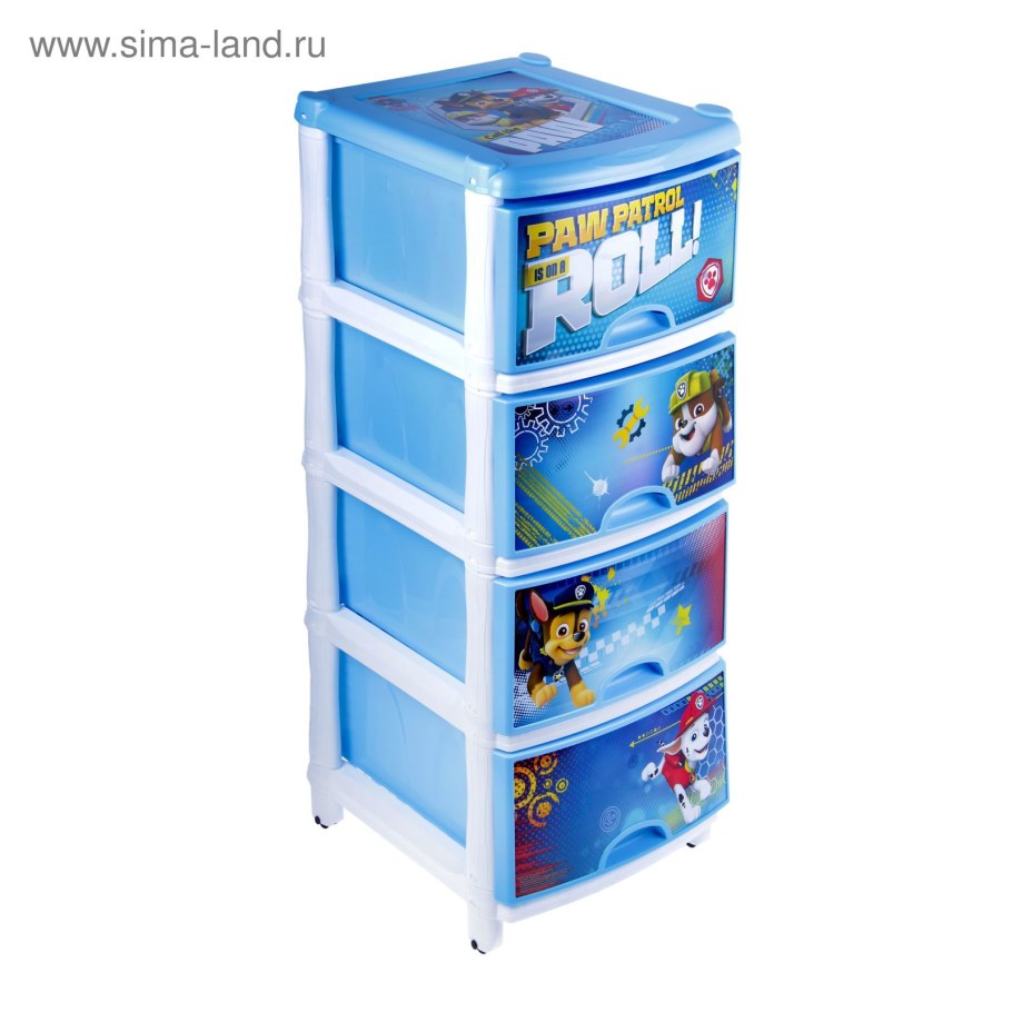 Комод "Щенячий патруль" 3-х секционный альтернатива