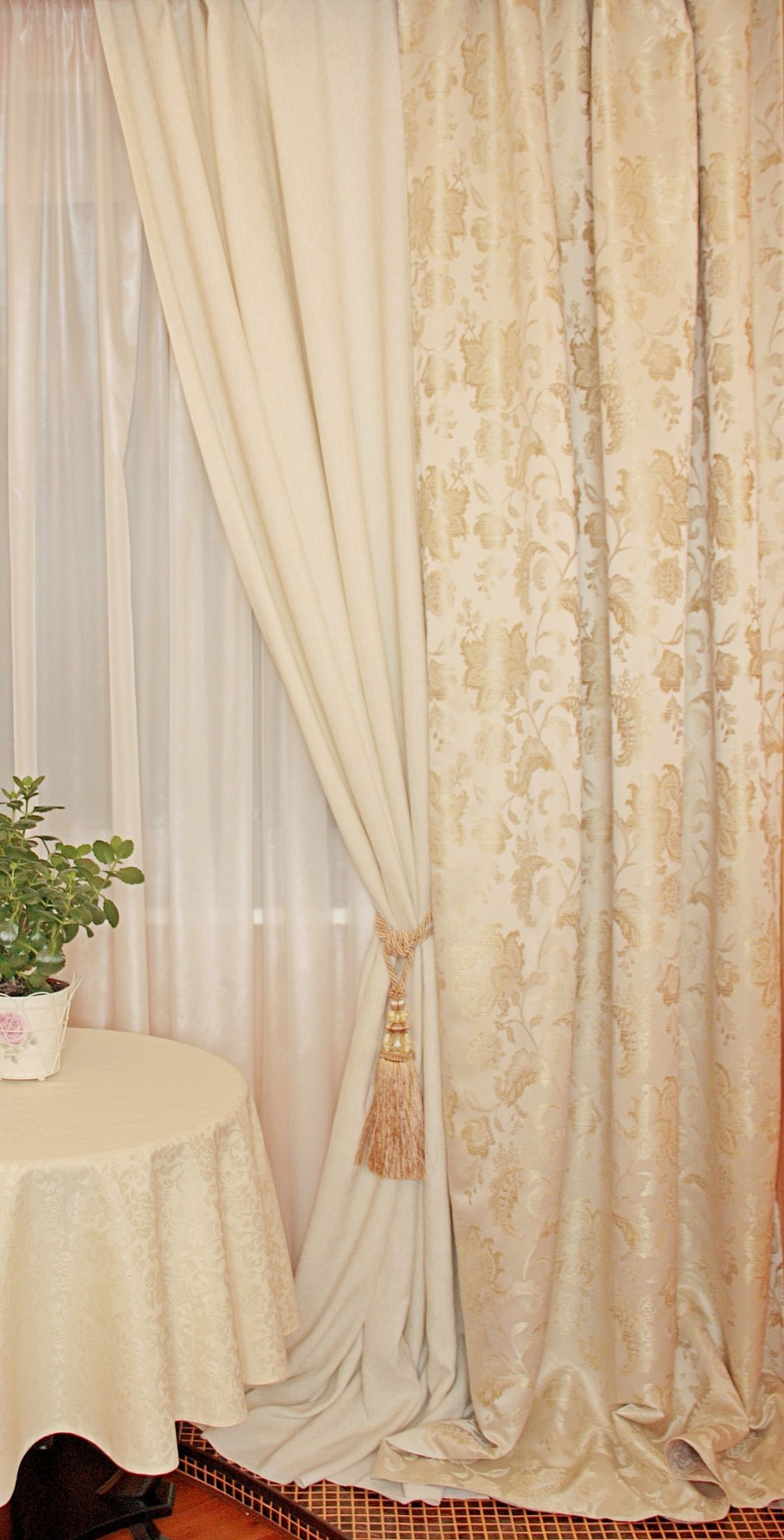 Комплект naturel комплект штор (4 шт.) 1407-1а на ленте 280 см