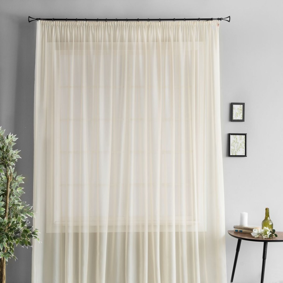 Тюль белая непрозрачная