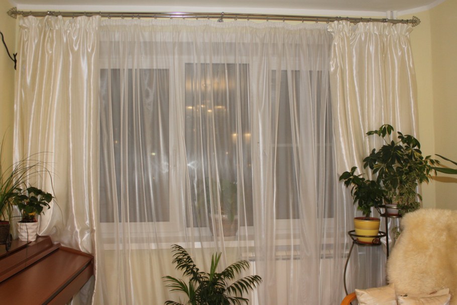 Тюль Микровуаль в интерьере