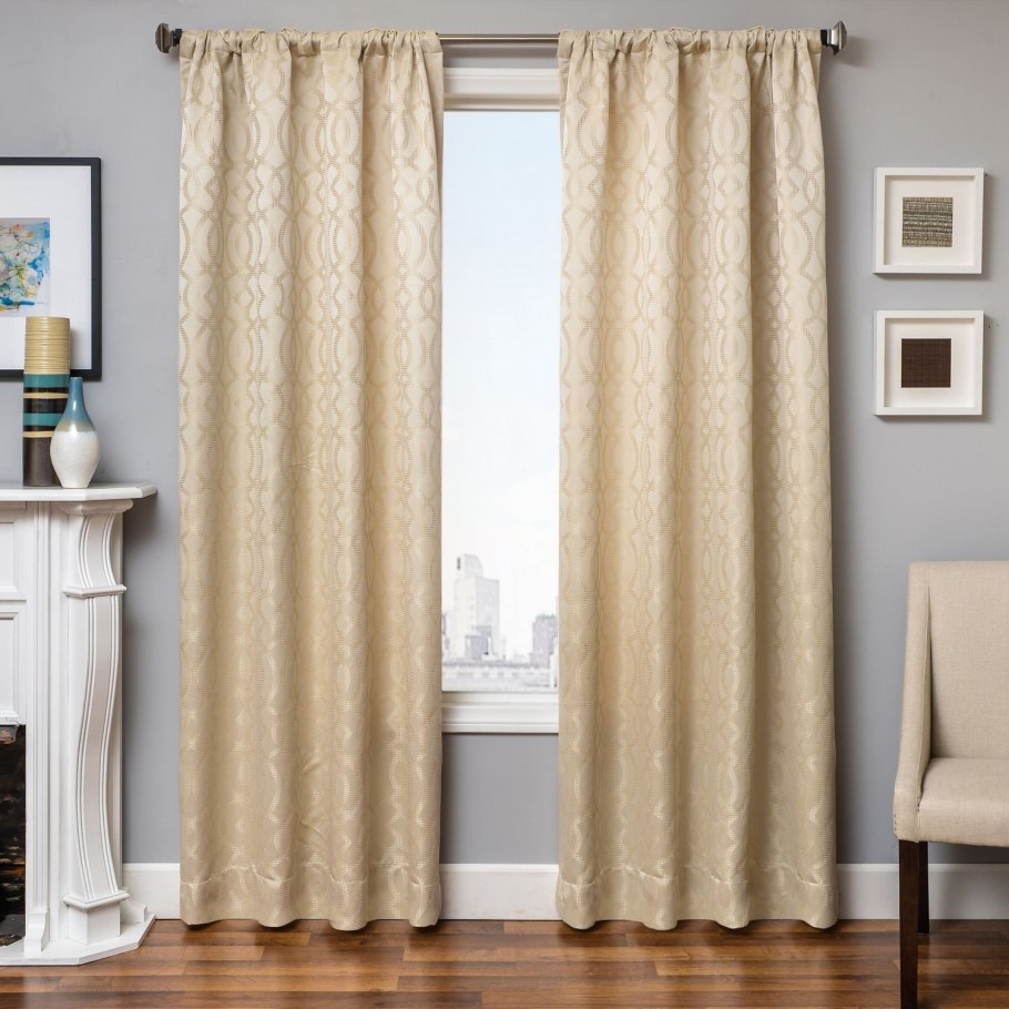 Шторы цвета шампанского