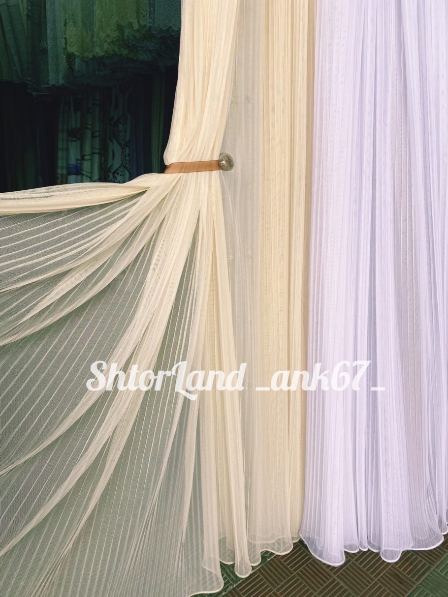 Тюль сетка Грек плиссе