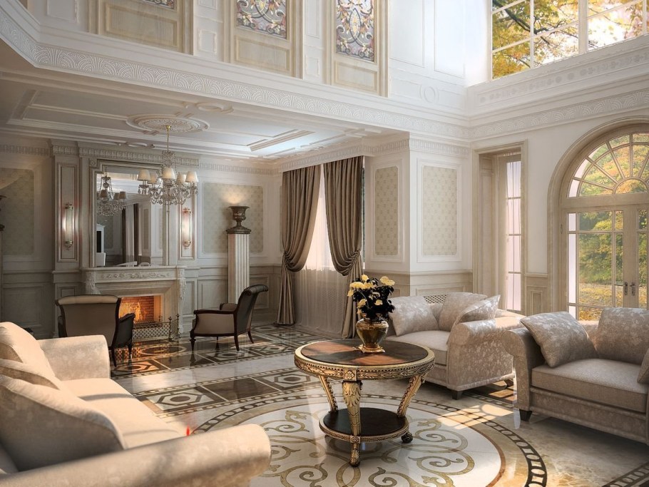 Дом в классическом стиле интерьер