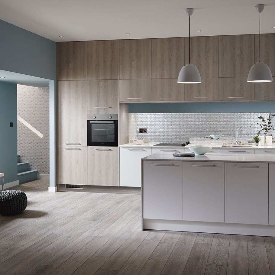 Дуб Шерман серый кухня