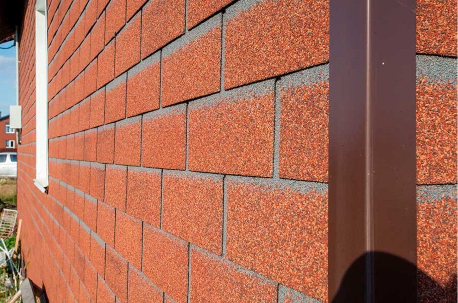Плитка фасадная Hauberk терракотовый кирпич