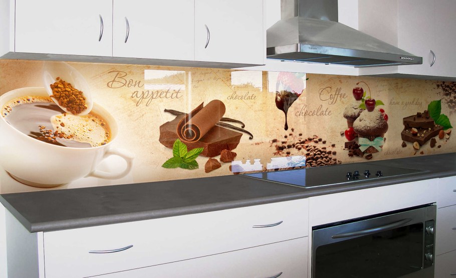 Кухонный фартук стекло