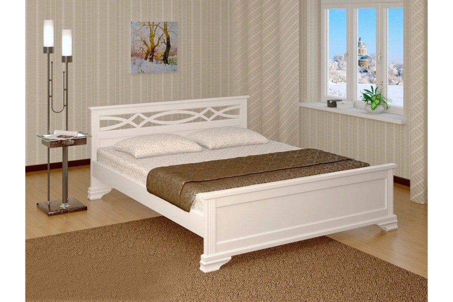 Кровать из массива дерева Profi&Hobby