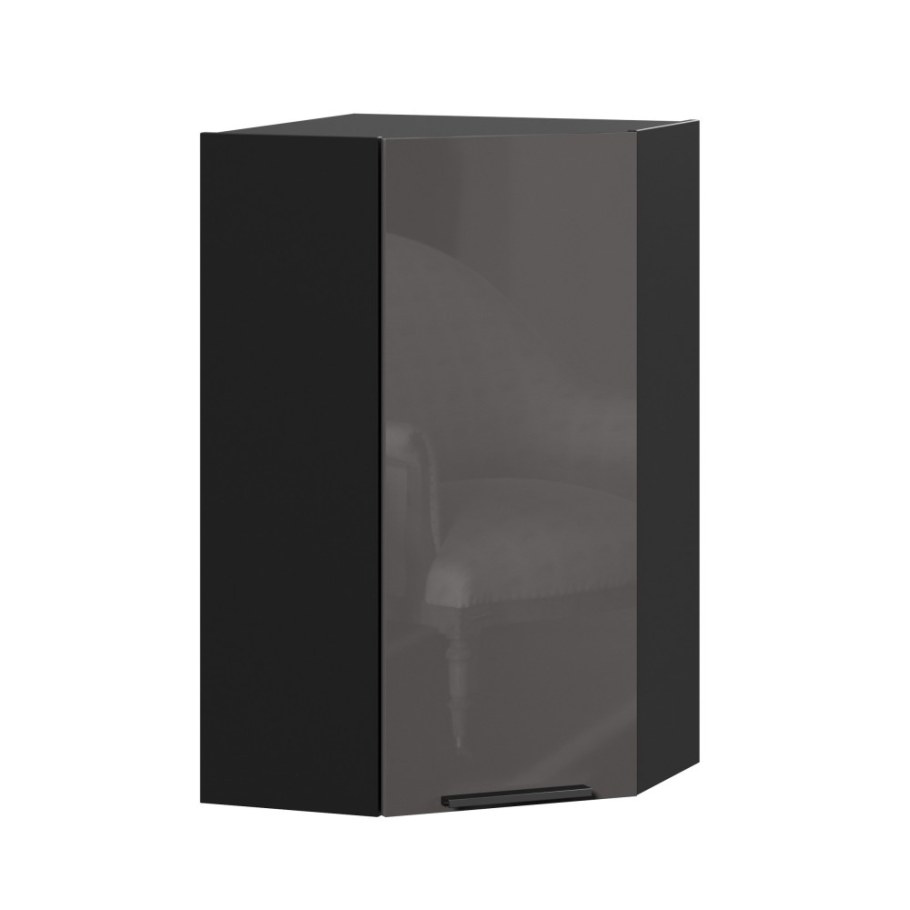 Кухонная тумба черная Минимализм