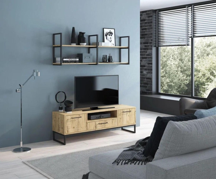 Тумба лофт фабрика МСТ ирландский дуб