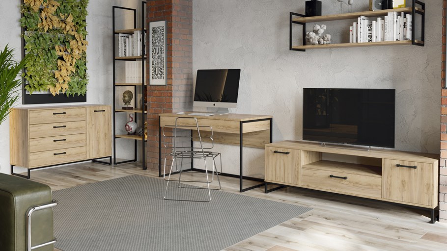 Тумба для ТВ лофт Тип 2 (ТРИЯ)