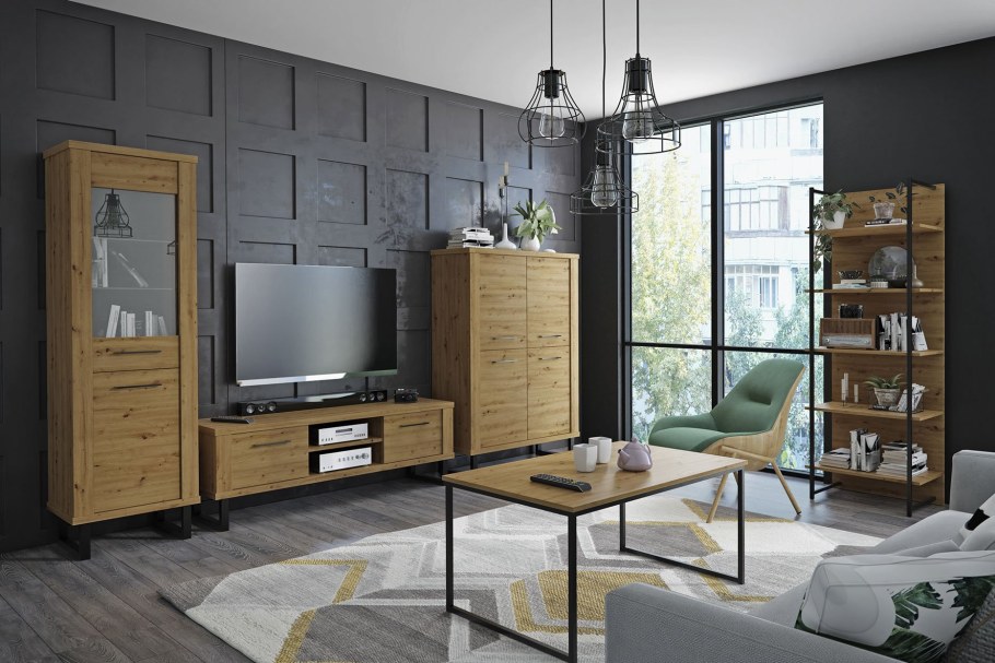 Шкаф лофт дуб Вотан