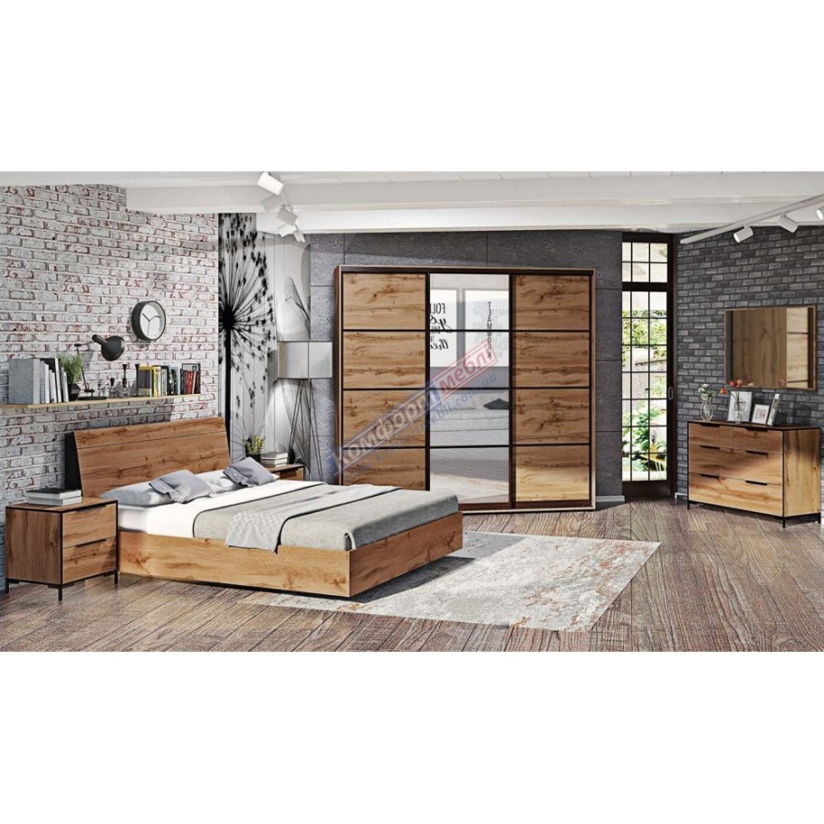 Спальный гарнитур в стиле лофт