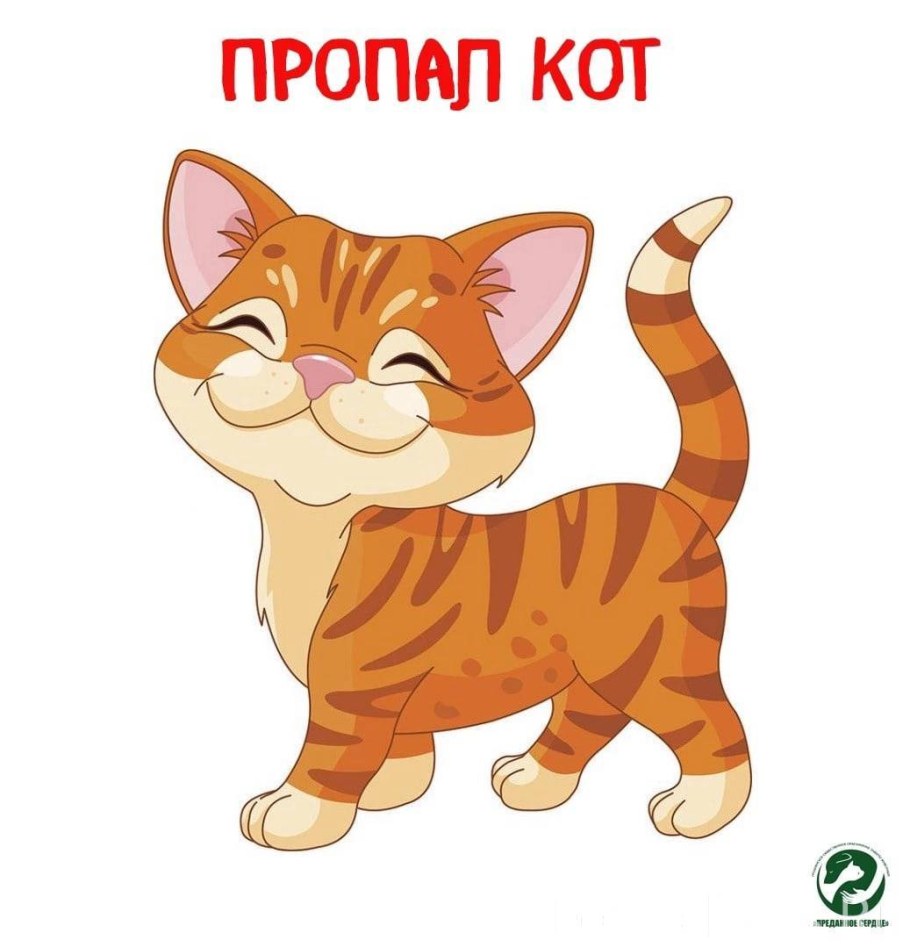 Мультяшный кот идет